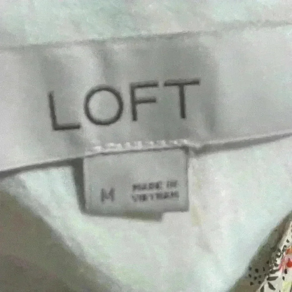 Loft Floral Jungle Print Sleeveless Ruffle sleeve Fun Print Dress, Size M - Picture 4 of 12